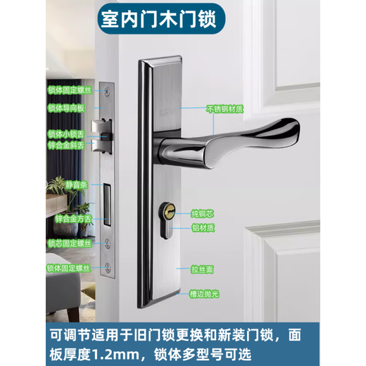 OUOETY CHAMBRE PORTE PORTE MOTIEL