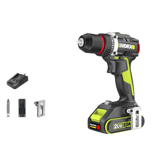 Wax WU173/WU361 Cargo sin escobillas Impacto Destornillador de litio Terretero de alimentación Taladro de flash doméstico WU173 + WU3884.0 Doble eléctrico + Carga rápida
