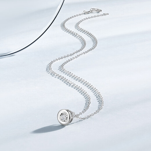 Chao Acer PT950 Platinum Diamond Necklace Girls Birthday Gift Pricing Platinum XQP42200016 Chain length about 42cm