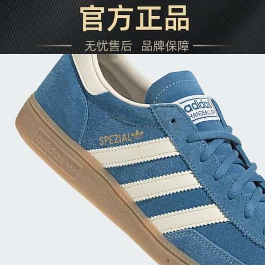 Adidas Handball SPZL Weiß und Blau-Low-Top-Männer- und Frauensport- und Freizeitbrettschuhe Ig6194 Ig6194 Weiß und Blau Echtes Spot 35.5 Support-Bewertung