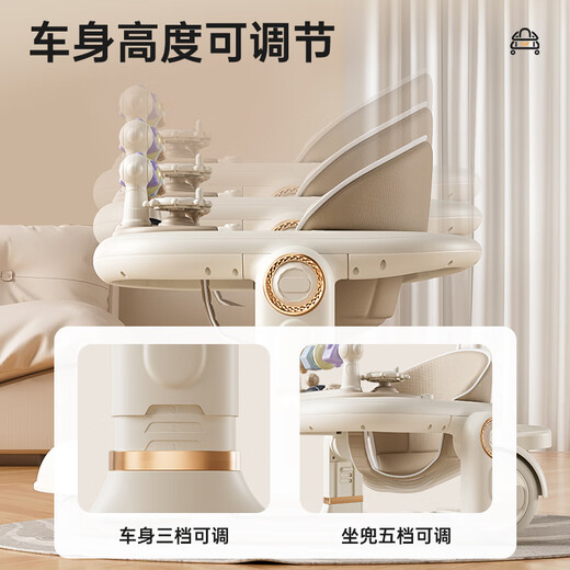 
semmook baby walker multi-function walker anti-roller baby stroller walker walker walker music toys milk tea flagship model push umbrella foot pad music plate