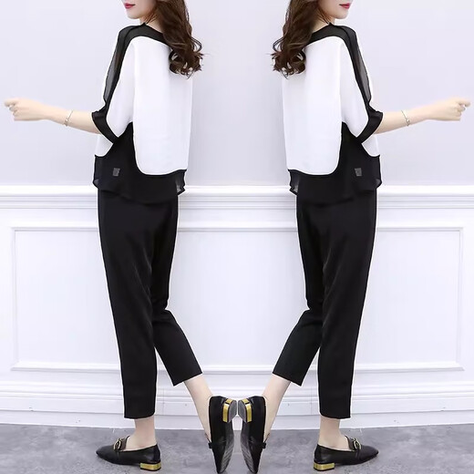 Chapitre cool (Kuzhang) Fat MM Suit MM 2025 Été Nouveau haut de couverture de ventre de grande taille cachant de la chair pour vous faire paraître mince et à la mode