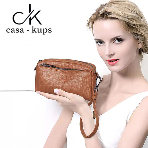 Casa-Kupsck pour femmes pour femmes à la mode et polyvalente Sac à bandoulière Crossbody Sac pour femmes Téléphone mobile Small Sac Soft Cow Hide Crochet Trend Black Small Style
