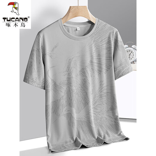 Pic de bois (Tucano) T-shirt à manches courtes cool à manches courtes pour hommes 2025 Nouvelle glace T-shirt pour hommes à manches à manches à manche