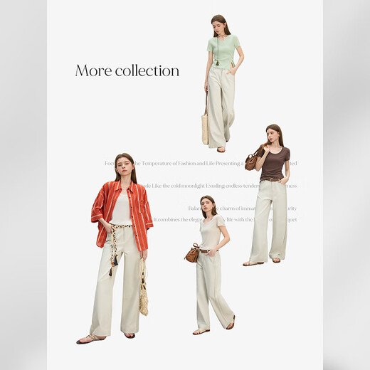
Fan Silan Tiansi Jeans for Women High Waist Retro Summer Vacation 2025 New Straight Pants 2626 Washed Gray S