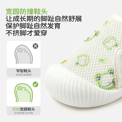 
Baby Baby Shoes Toddler Summer Thin Breathable 6-December Baby Shoes Soft Sole Indoor Slip Floor Shoes