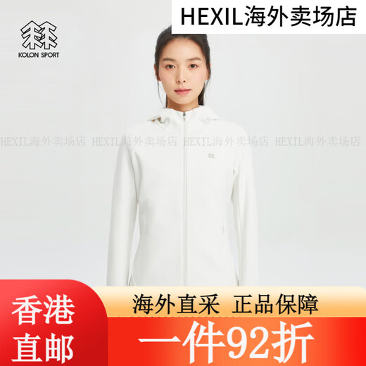 KOLON SPORT可隆夹克女款户外运动吸湿弹力运动上衣经典版外套潮 黑色BK 160_ 黑色BK 160_S 均码
