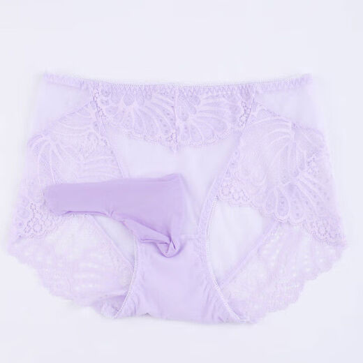 Men's underwear perverted men's lace transparent men's bullet separation full perspective U convex triangle thong men's transparent red bag L