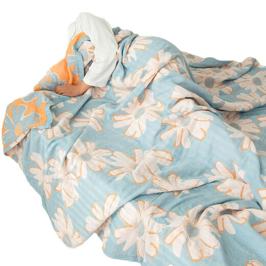 Summer nap small blanket, children's baby blanket, air-conditioned blanket for bed, Happy Alpaca-Pink 120cm*150cm Children's Towel Quilt-Class A Mother