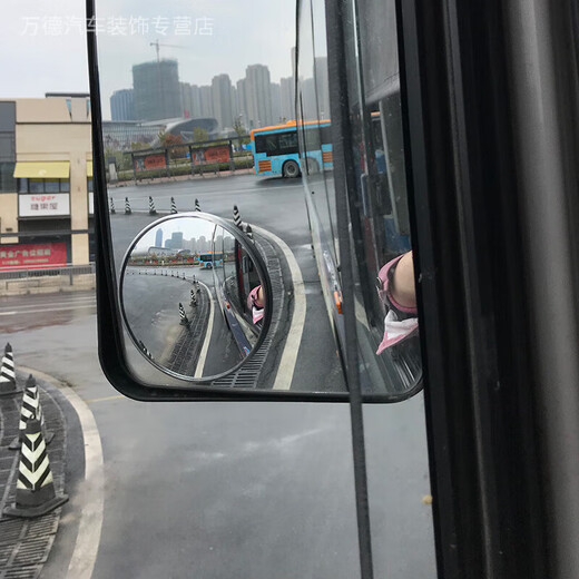 货车后视镜小圆镜大车高清汽车凸面广角盲区大客车辅助倒车镜 3r020/一对装[适用于小型车]