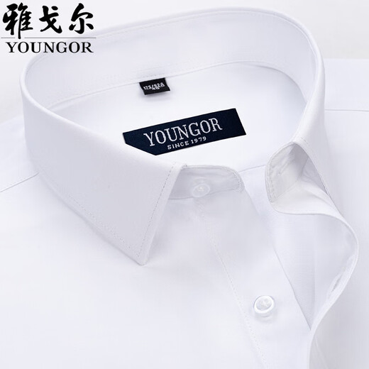 Yager-CEO Herren Kurzarm Shirt Summer Pure Cotton Business Casual Professional Outfit Anti-Falten-freie Streifen mittleren Alters DX6623 38 Vorschläge [100-120jin [Jin entspricht 0,5 kg]]
