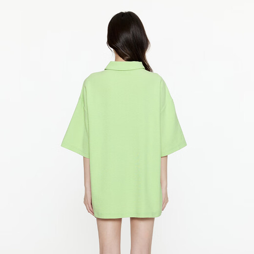 Guyuka (Guuka) Paar Outfit T-Shirt Trendy Marke kurzärmelige Herrenkleidung Sommer 2025 Neues lässiges, großer Größe loser fünf Minuten halbärmeliger Ärmel Fruchtgrün F6626 m