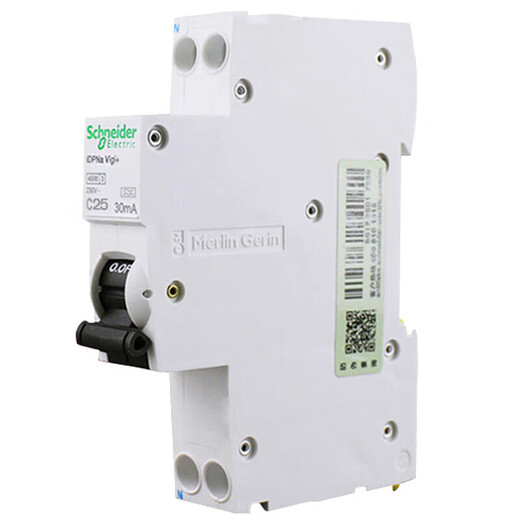 Schneider Electric circuit breaker with leakage protection type A 1P+N C25 (one digit) Acti9 series A9D93625R