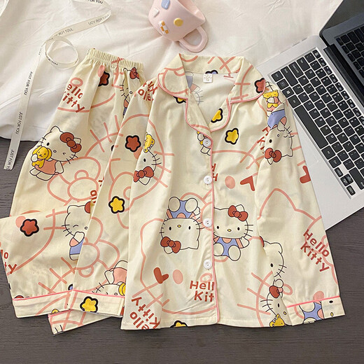 
Cartoon cartoon children's pajamas long-sleeved autumn princess style 2025 new girl sweet spring and autumn home clothes 3524# double long [long sleeves + trousers] 140 [16 sizes] 135-145CM 55-68Jin[Jin equals 0.5 kg]