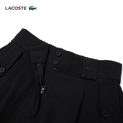 Lacost (LACOSTE) French crocodile women's spring fashion casual loose comfortable solid color shorts FF3880 031/black 34/155