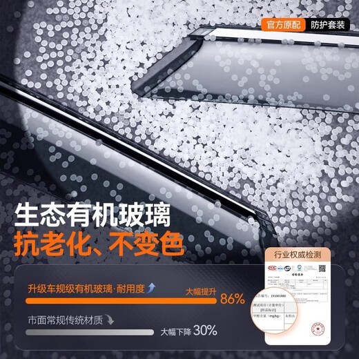 Xinsgling Buick Special Fenster Regenversicherung für Automobile, Regenbogenabdeckung, Regenversicherung im Freien Artefakt Buick GL8/653T/ES28T/Lu Zun [17-25 PC Material + 3D Edelstahl helle Streifen