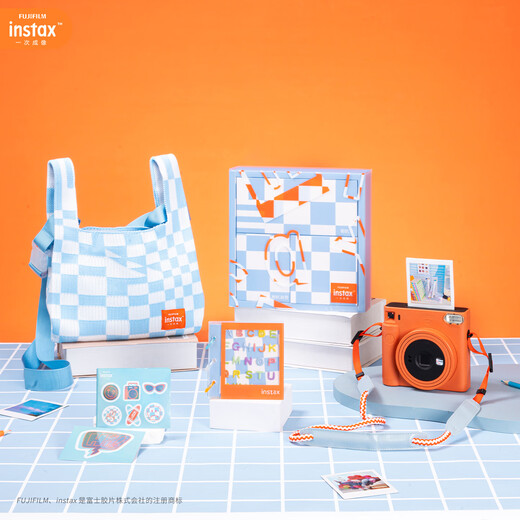Fuji instax instant instant camera SQUARE SQ1 mica white package 2 official content + 40 pieces of photo paper