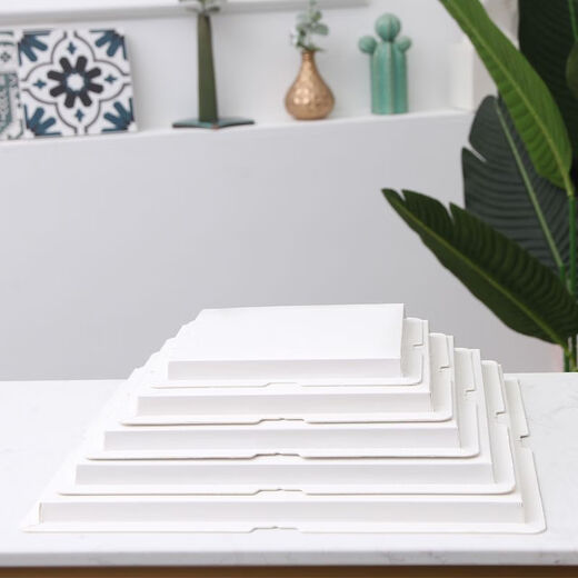 Raft core cake bottom tray 4 5 6 8 10 12 14 inch square birthday box inner tray baking packaging gasket accessories square white bottom tray (5 pieces) 14 inch 38.5*38.5*1.5