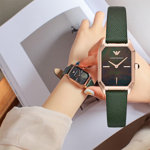 Emporio Armani Pareja Mira el cumpleaños 520 Valentín Regalo Fashion Fashion Fashion Mhole's Watch [Caja de regalo] AR11500+AR11149