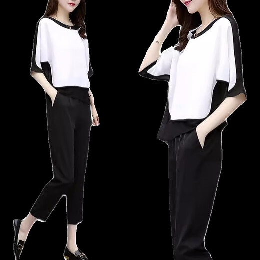 Chapitre cool (Kuzhang) Fat MM Suit MM 2025 Été Nouveau haut de couverture de ventre de grande taille cachant de la chair pour vous faire paraître mince et à la mode