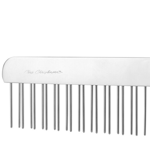Chris Christensen imported from the United States pet grooming comb, cat hair comb, dog comb, knotted styling comb, floating hair 011 6-inch staggered toothed knotted comb