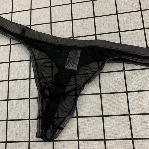 Männertangs sind transparent eng und sexy atmungsaktives Mesh -Eisseide -Unterwäsche für Männer. Herren-T-Shorts sind niedrig. Weiß M 80-110Jin [Jin ist 0,5 kg]
