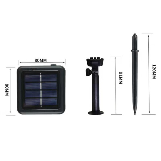 Solar Copper Wire Light Lawn Light Christmas Light Shell 65*65 80*80 LED String Light Shell Controller Complete Set For Large Quantities Contact Sales