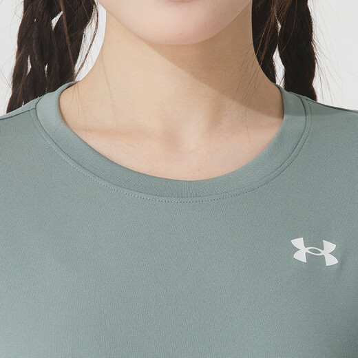 安德玛（Under Armour）女装运动套装25夏新款瑜伽跑步快干透气短袖T恤宽松长裤两件套 跑步运动两件套 XL