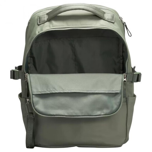 Lululemon Crew22L Casual und modische Nylon -Rucksack reguläre Männer und Frauen Gleiche Paare Eukalyptus Farbe grau Eukalyptus Farbe