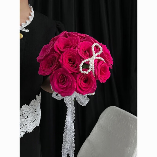 Vinoya Hochzeitsblumen Halten Braut Halten Hochzeit lassen eine Tablette Tulpen erhalten eine Zertifikatsimulation Blumenfotografie Requisiten Koreanischer Stil Halten Blumen Holding Style Vierzehn