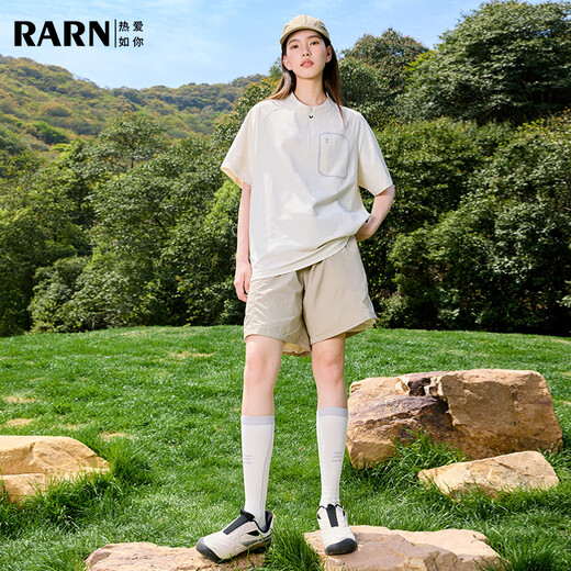 RA&RN夏季新款运动反光透气潮流宽松休闲男女同款速干套装