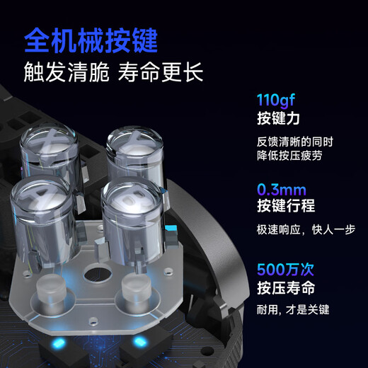 EasySMX Meteor D10 Wireless Game Controller Peripheral TMR Rocker Double Cut Trigger Switch2 Bluetooth PC Android Apple Mobile Computer Steam Ming Mo Yuan Xu Zhi Yu Mist Hidden Black