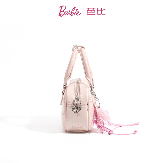 芭比（Barbie）单肩包包女2025年新款轻奢大牌斜挎手提保龄球包生日礼物送女朋友