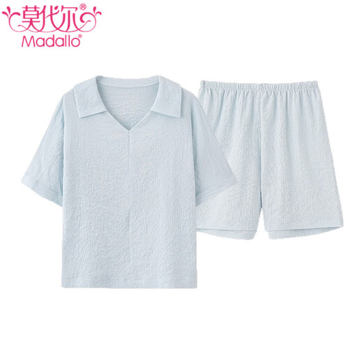 Pajamas de coton modal yunduo pour les femmes en été, couleur solide respirant des shorts simples pour femmes, les vêtements pour femmes peuvent être portés à l'extérieur de W3601 M