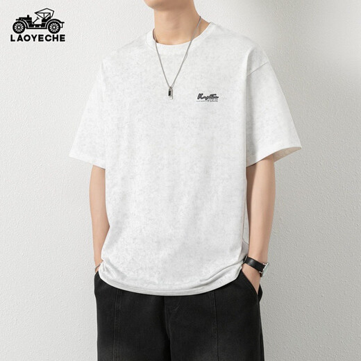 Kurzärärmungs-T-Shirt von Classic Car Herren für den Sommer neuer dünner Stil runder Hals halbärmelig.