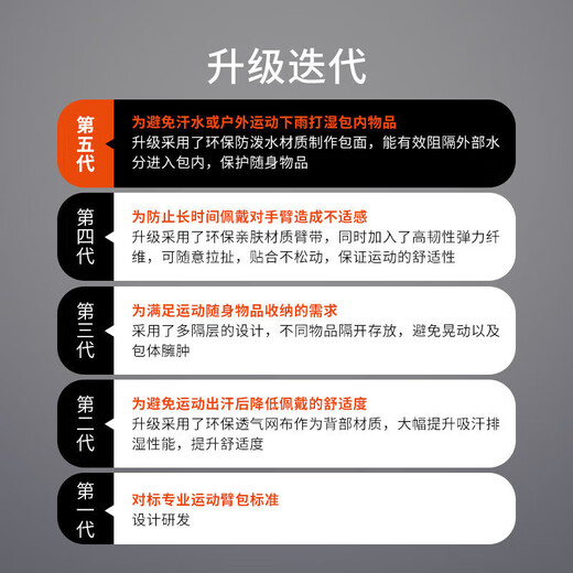 TFO 越野赛运动臂包 户外臂腕袋多功能手机收纳包B9402410 红色