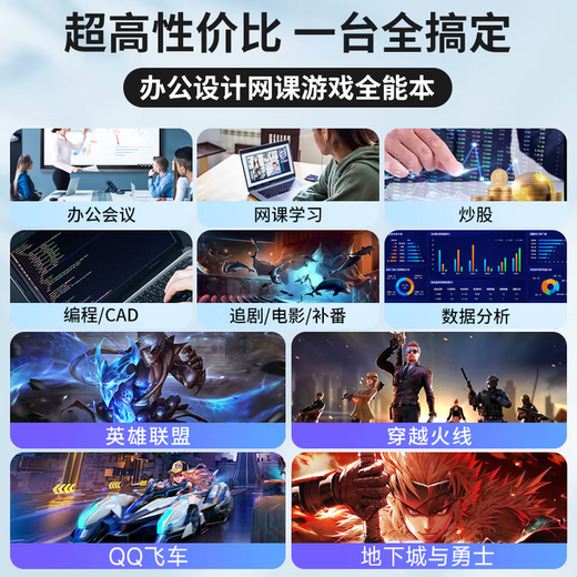 Unparalleled 2025 16th Generation Intel + AMD Ryzen Large Screen Laptop High Performance Thin Portable Laptop Independent Graphics Game Book Student Ai Office Design Online Course Intel Dual Core Processor + Fingerprint Backlight - Pink 16G Operation + 512G High Speed ​​SSD