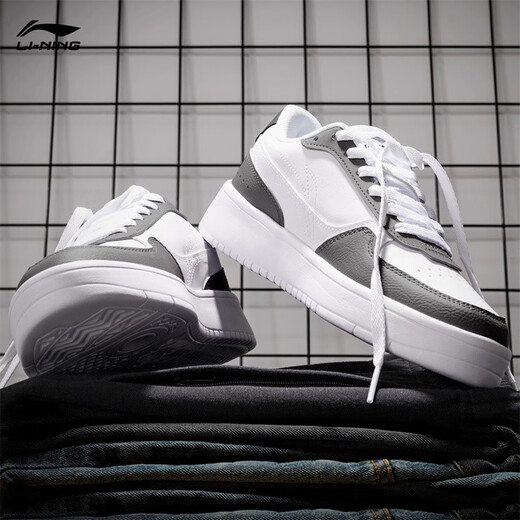 
Li Ning men's shoes for autumn 2025 new high-end men's breathable casual and versatile classic high-end appearance sneakers [Store on sale] Shark gray/standard white 42 (265mm)