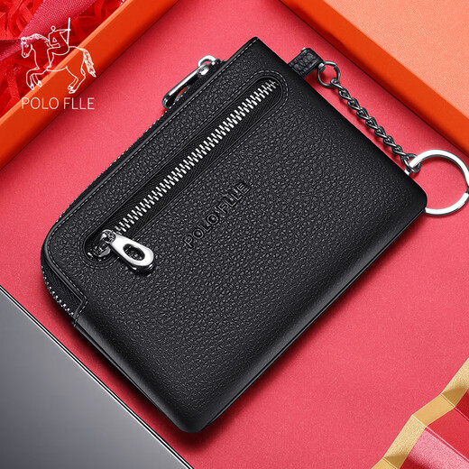 Bolsa de cuero Top de cuero de Goldlion Paul Hombres de cuero genuino y billetera de monedas de moneda de cuero suave de mujeres Billetera de moneda de llaves de moneda de moda.