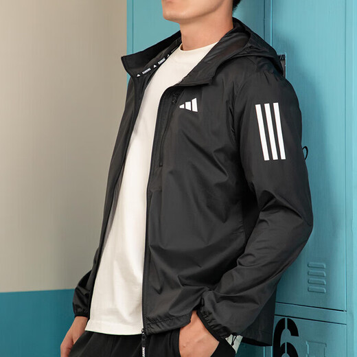 阿迪达斯（adidas）男运动装 新款健身训练时尚休闲梭织防风衣服 IN1483夹克+IP4472长裤 S