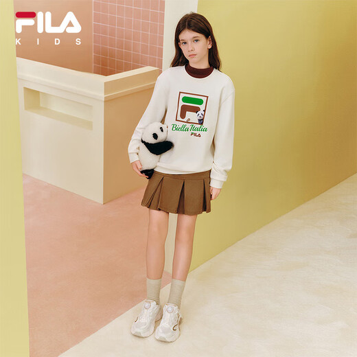 FILA children's wear pullover sweatshirt 2025 autumn boys and girls medium and large children long-sleeved spring and autumn clothing