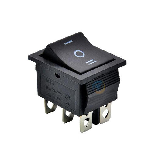 Boat type switch 6 feet 3 gears KCD4 double pole double throw stroller 3 gears 6 feet motor forward and reverse rocker power switch 6 feet 3 gears red with light 10 pieces