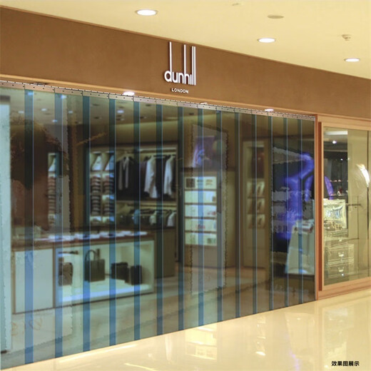 Wen Yijia soft door curtain leather door curtain transparent door curtain shopping mall door curtain Corsina door curtain wind curtain vertical curtain hotel 1.7MM thick high transparent white width 0.9 high 2.0 meters / 6 pieces