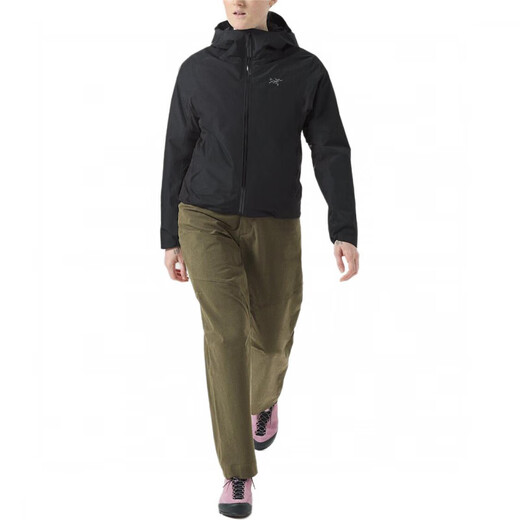 始祖鸟（ARC'TERYX）SolanoINSULATED小logo纯色保暖透气定向防水夹克外套女款黑色 黑色/Black L