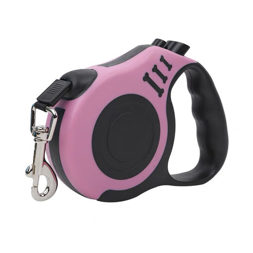 JD Logistics Automatic Leash Explosion-Proof Dog Retractable Bone Print Pet Tractor Outdoor 1 Pack Leash 5 Meters Random Color