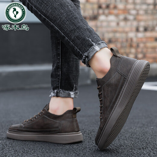 Holzspecker Sommerweiche Sohle Herrenschuhe neue wasserdichte Nicht-Schlupf-Brettschuhe Casual Plus Samt Lederschuhe reine schwarze Arbeit Arbeit Schutz Schuhe Neu 9903 Schwarz 39