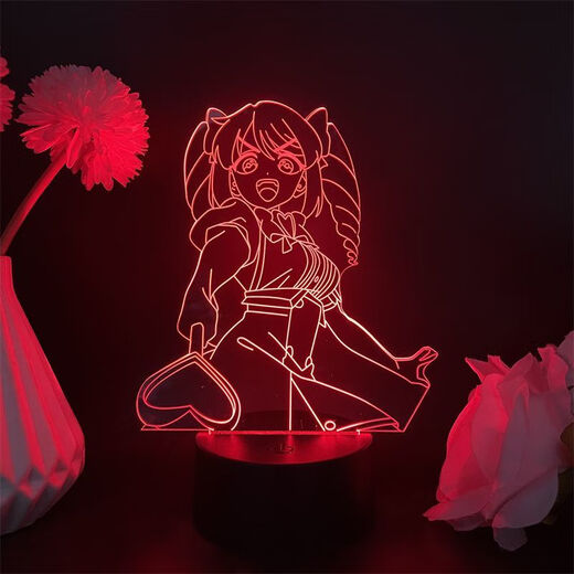 Pretty photo shoots and dreams of becoming a magic girl figure USB night light dance Shina Duna Kelis Tenkawa Kaorko anime 4877 Tenkawa Kaorko black background 16 colors + remote control + usb + battery compartment