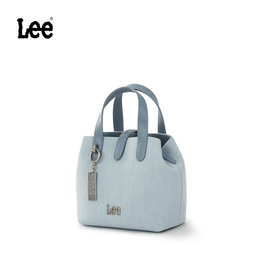 LEE2025年新款手提斜挎单肩包包包女包大学生通勤上学时尚潮流 浅蓝色