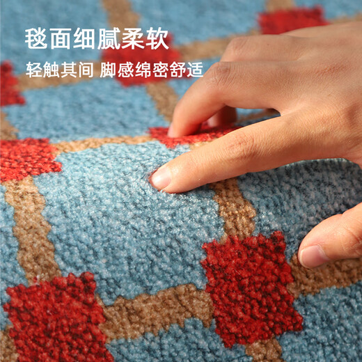 Budisi Middle Ages Bathroom Door Mat Thickened Water-Absorbent Foot Mat Bathroom Non-Slip Floor Mat Home Bedside Blanket 70*45CM