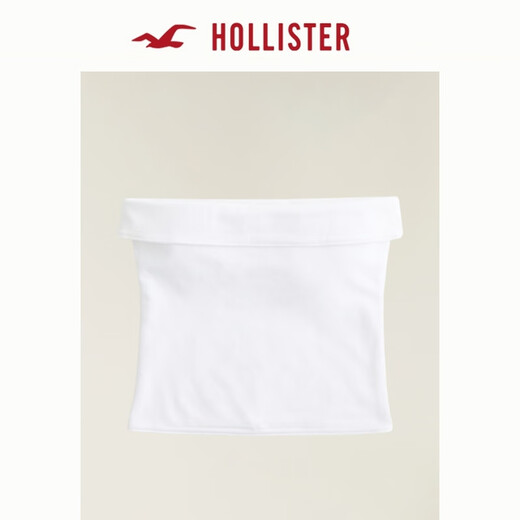 HOLLISTER American 25 Summer Y2K reversible tube top and off-shoulder women's wear 339-5094 white reversible L (165/100A)